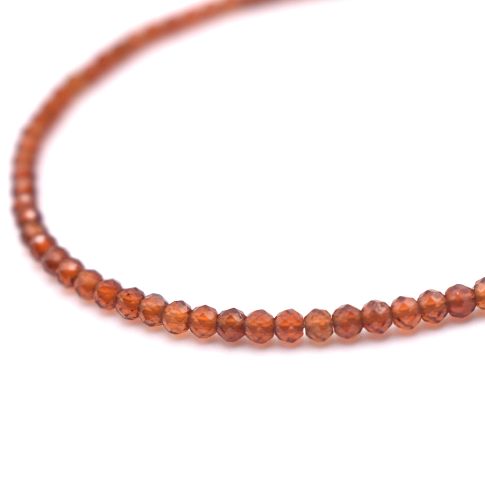 Hessonite Garnet Bracelet (Silver Hook)