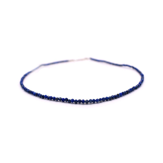 Lapis Lazuli Necklace (Silver Hook)