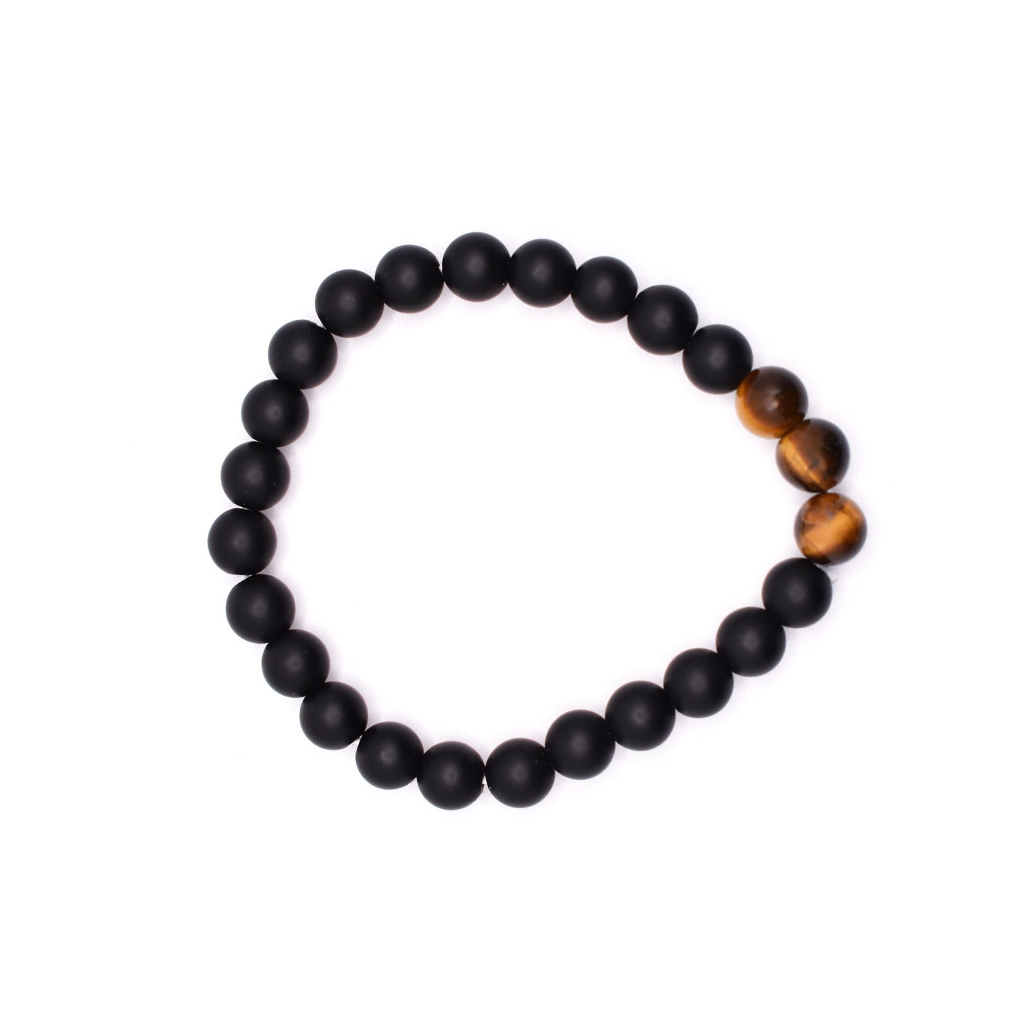 Black Onyx Bracelet (Matte Finished) - Mystic Gleam