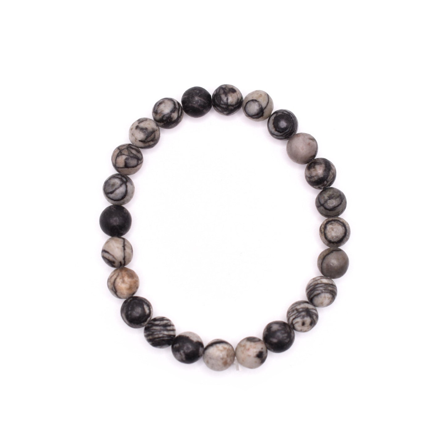 Black Picasso Jasper Bracelet - Mystic Gleam