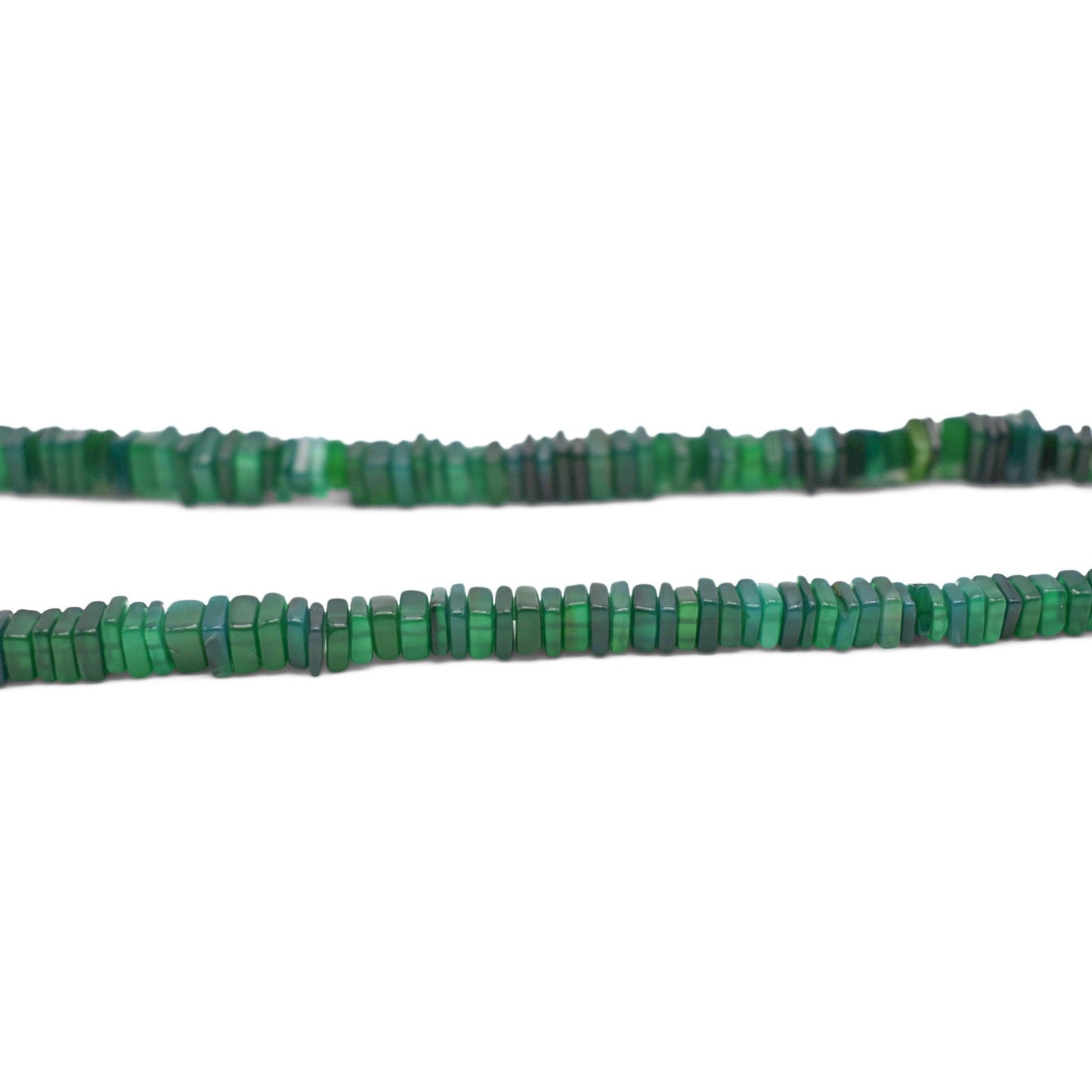 Green Onyx Heishi Beads - Mystic Gleam