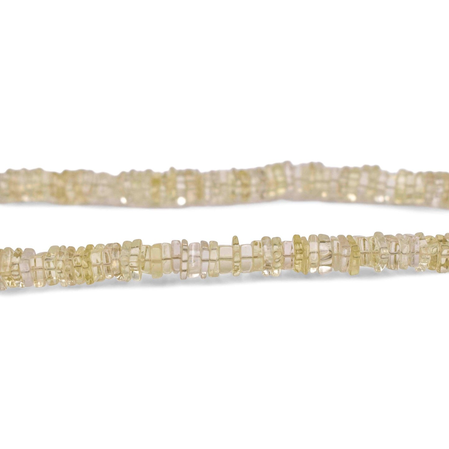 Lemon Quartz Heishi Beads - Mystic Gleam