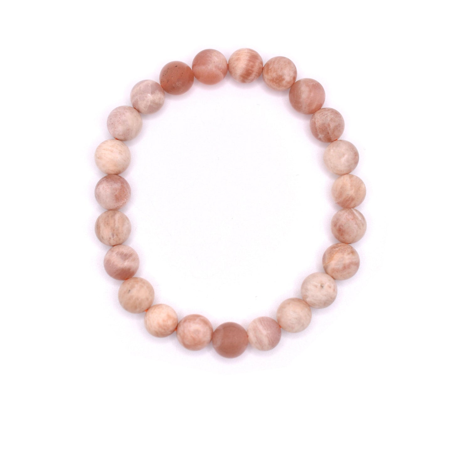 Peach Moonstone Bracelet - Mystic Gleam
