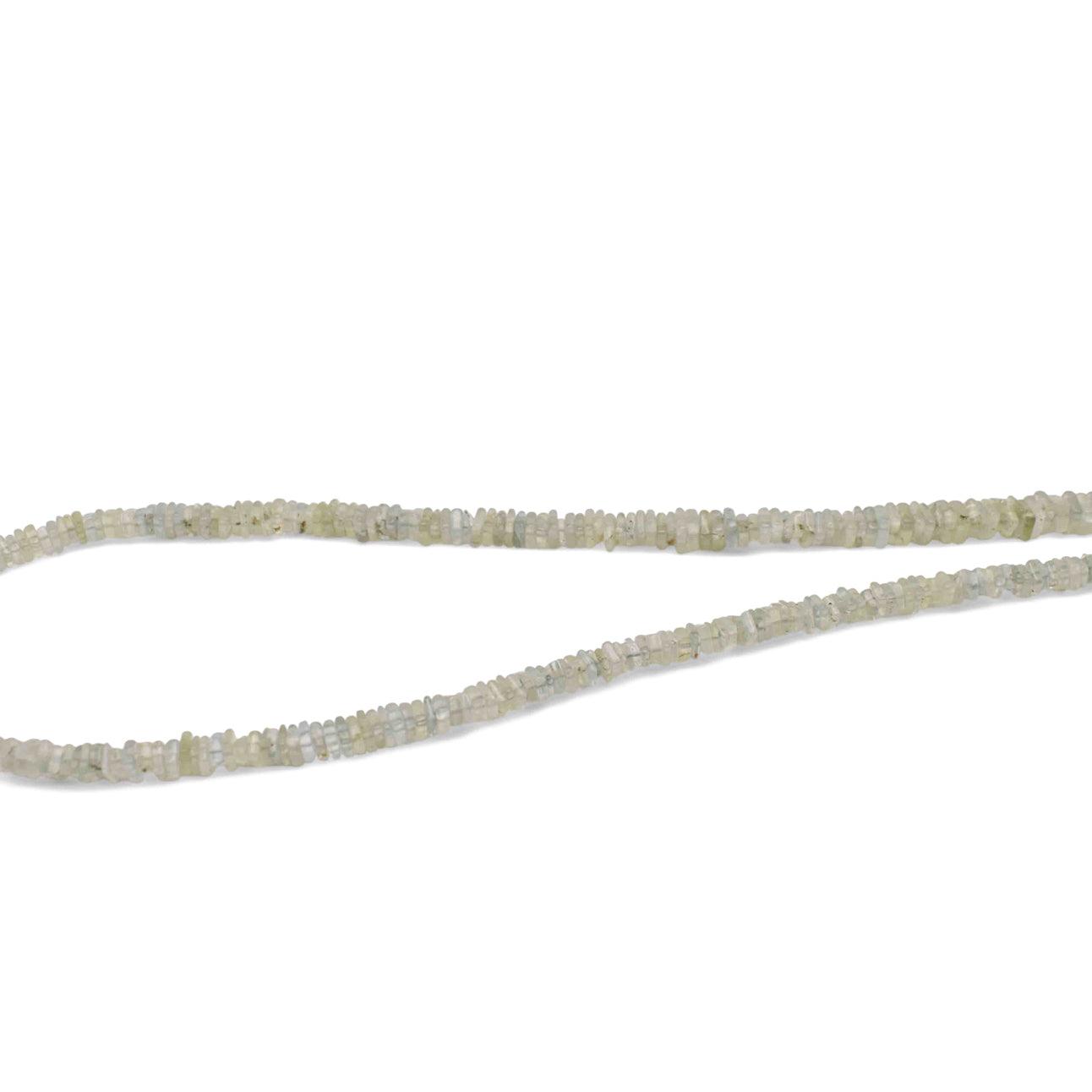 Prehnite Heishi Beads - Mystic Gleam