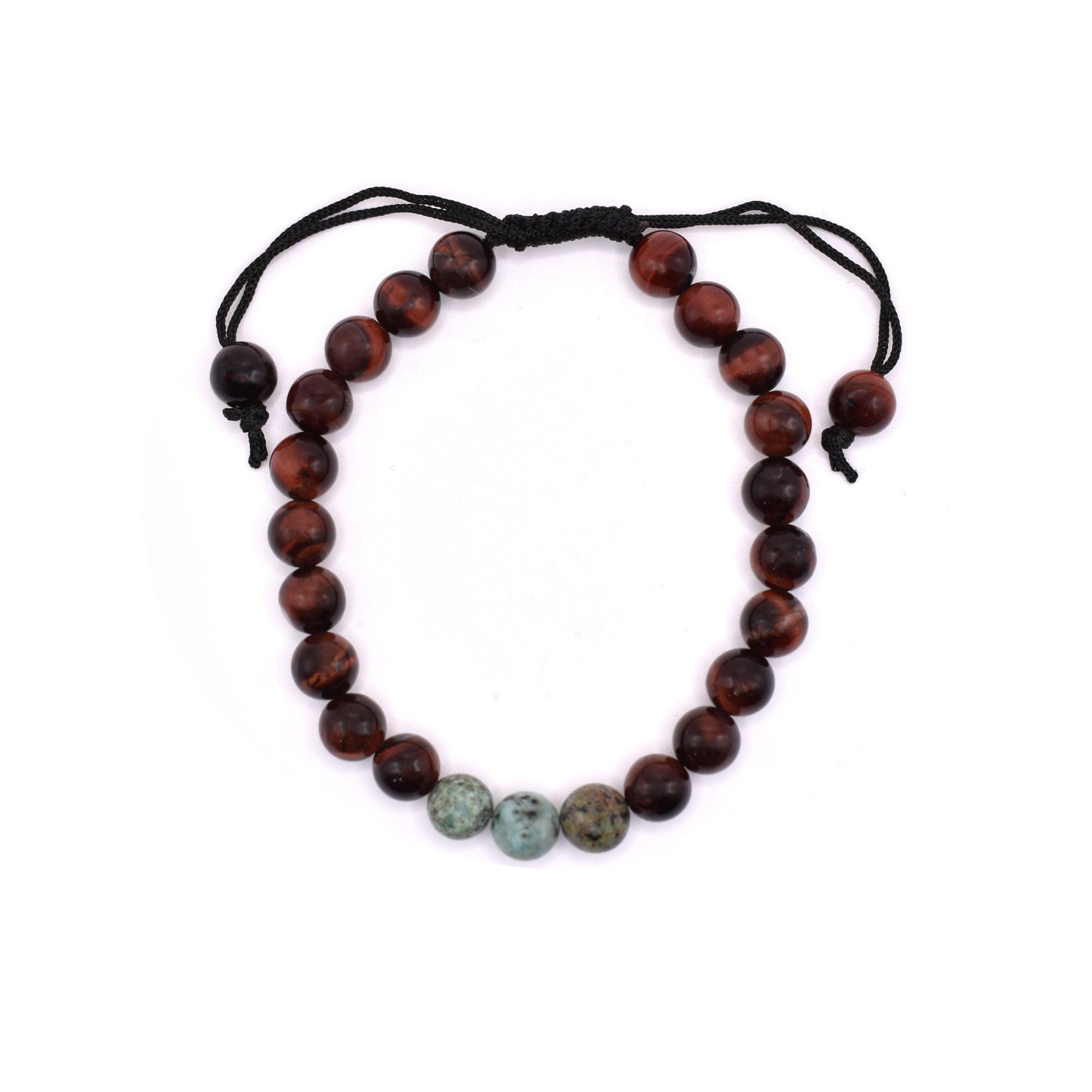 Red Tiger Eye Adjustable Bracelet - Mystic Gleam