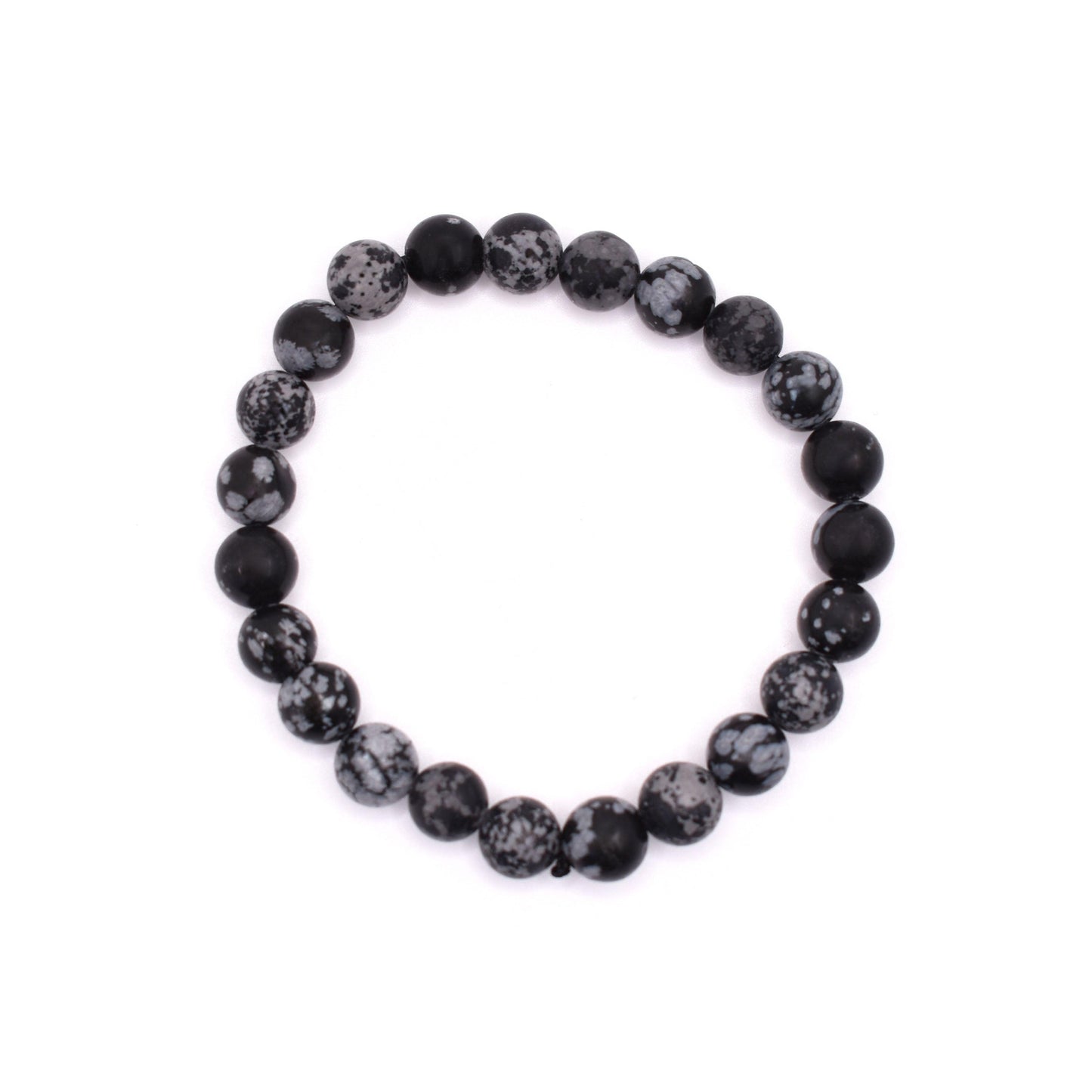 Snowflake Obsidian Bracelet - Mystic Gleam