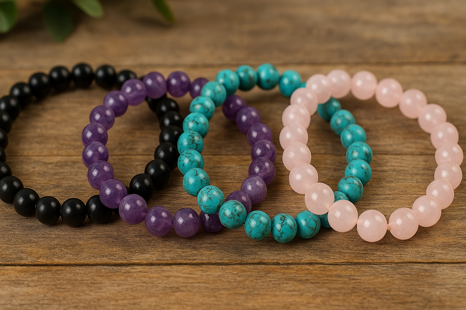 Stretch Cord Gemstone Bracelets