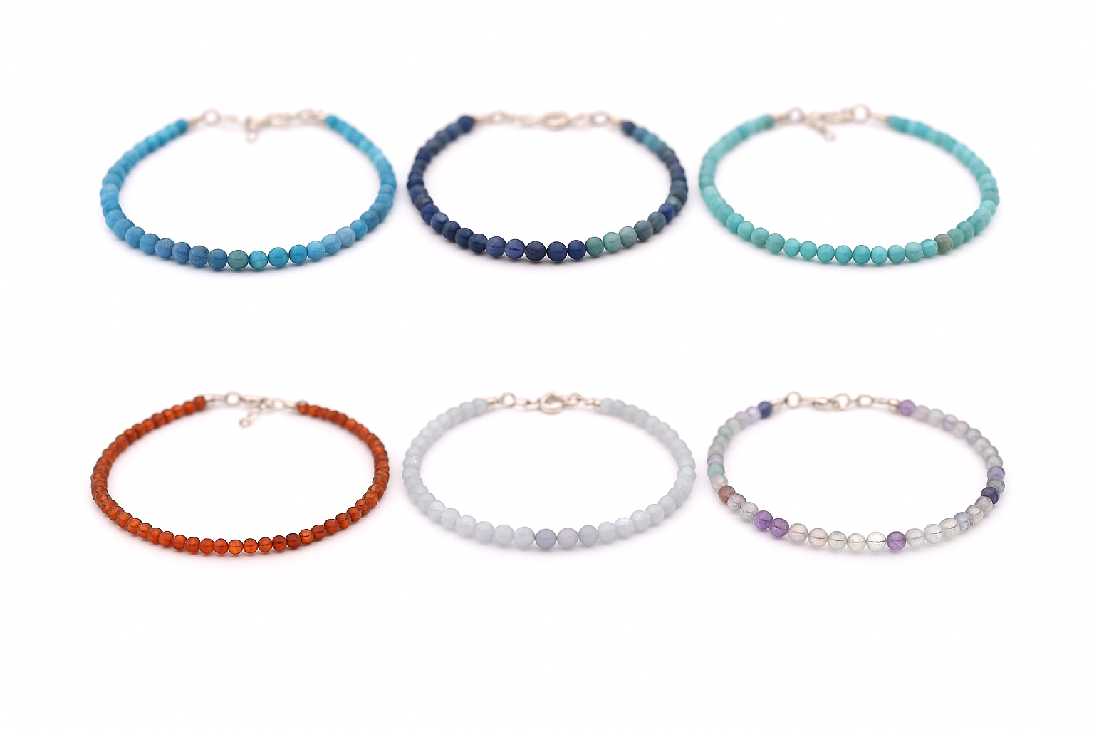 Faceted Gemstone Bracelets