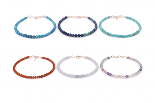 Faceted Gemstone Bracelets