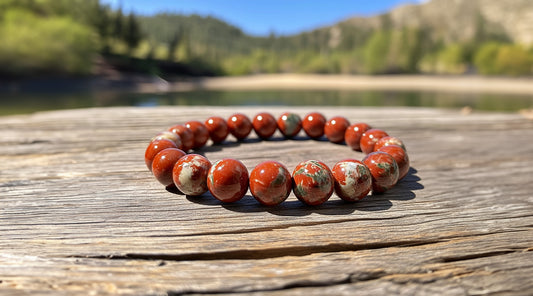 red jasper bracelet