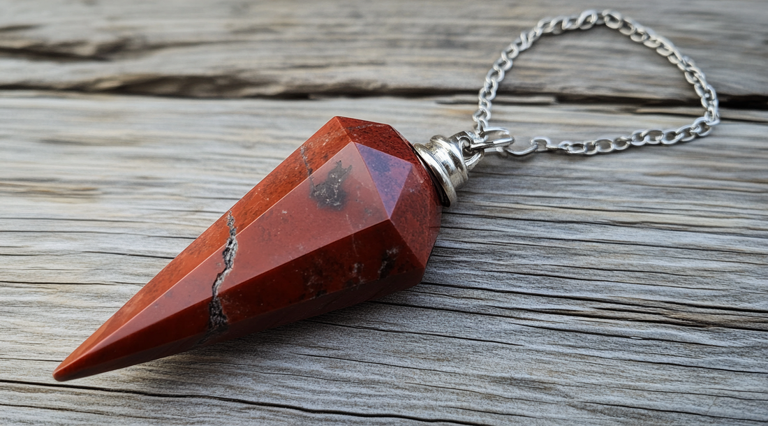 Red jasper pendulum