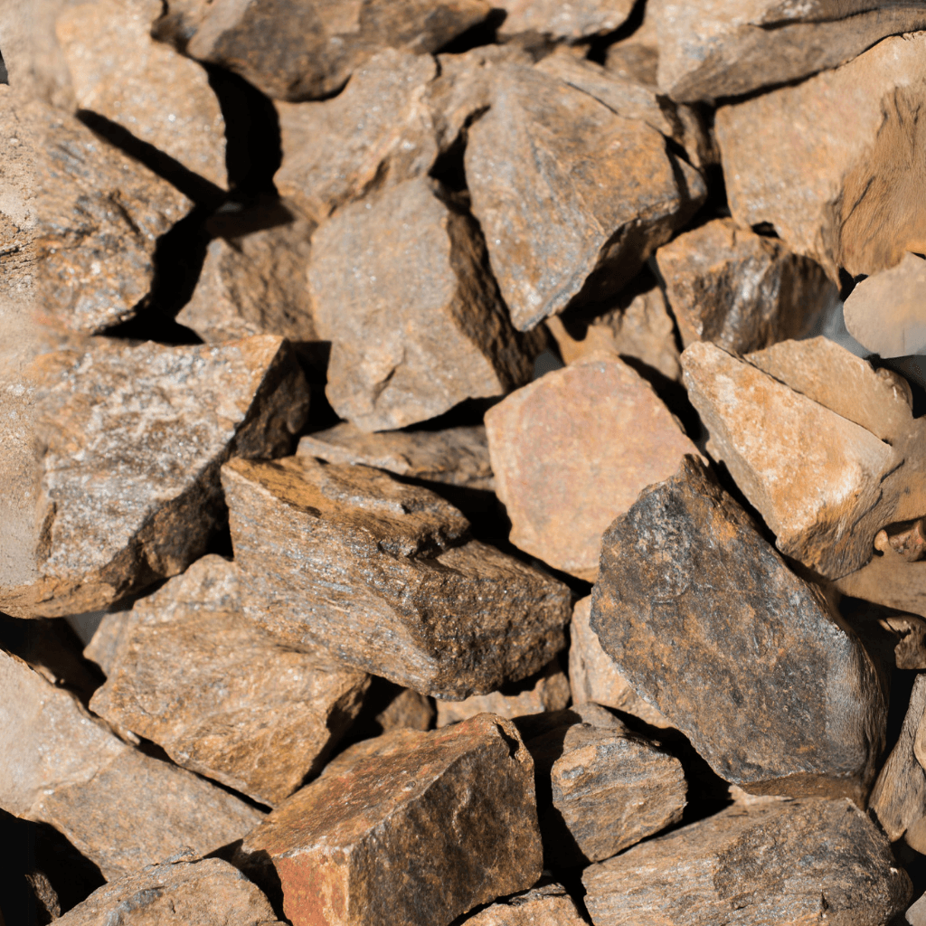 Bronzite tumbled stone in natural setting