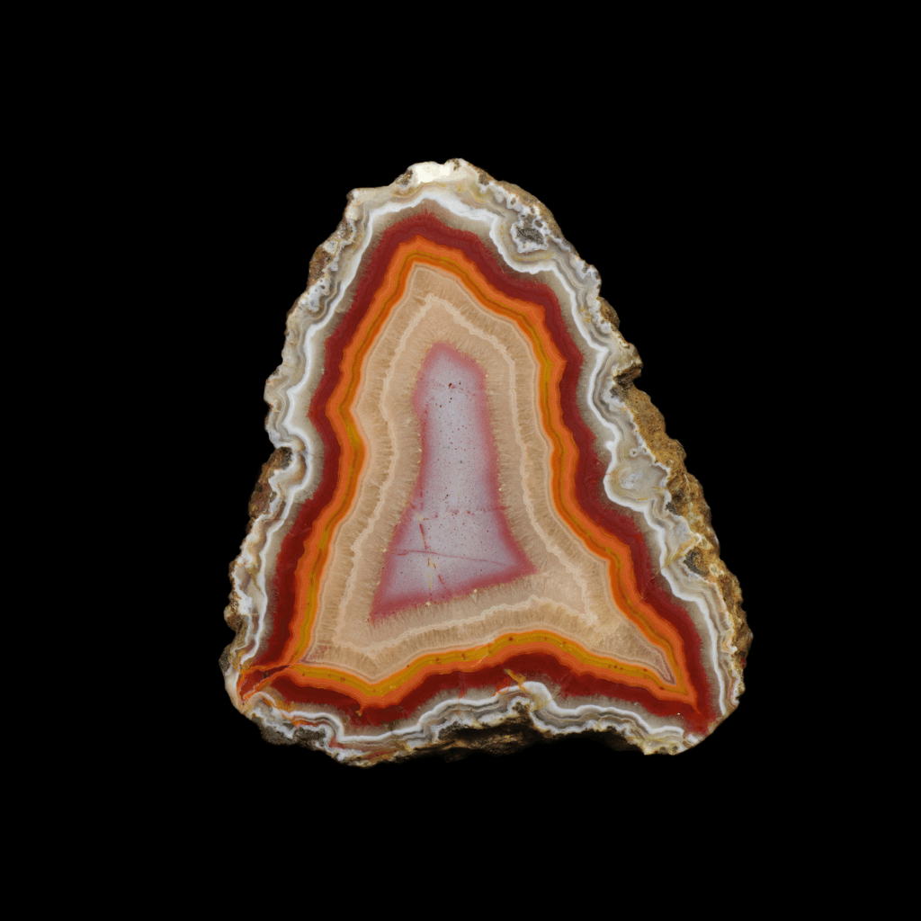Natural Agate Geode Slices Pattern Front angle