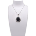 Black Onyx Pendant on jewelry display