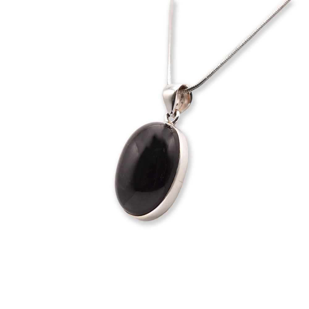 Silver black star Pendant