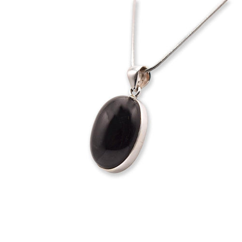 Silver black star Pendant