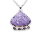 925 Sterling Silver heart shaped Chariot Pendant with chain