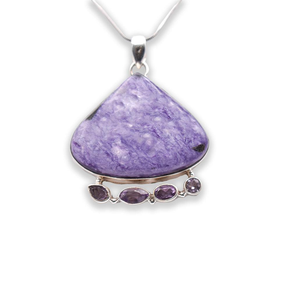 925 Sterling Silver heart shaped Chariot Pendant with chain