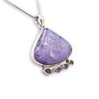 Silver heart shaped Chariot Pendant with chain