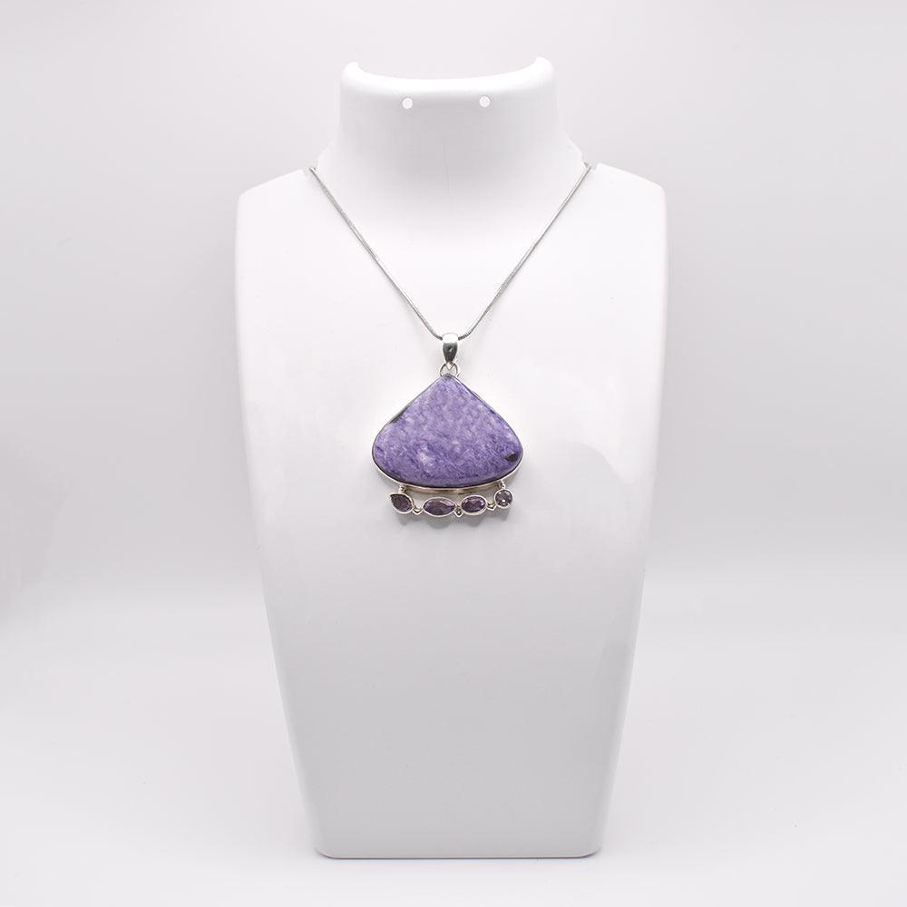 Chariot Pendant on jewelry display 