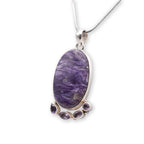 oval shaped Chariot Pendant with silver chain