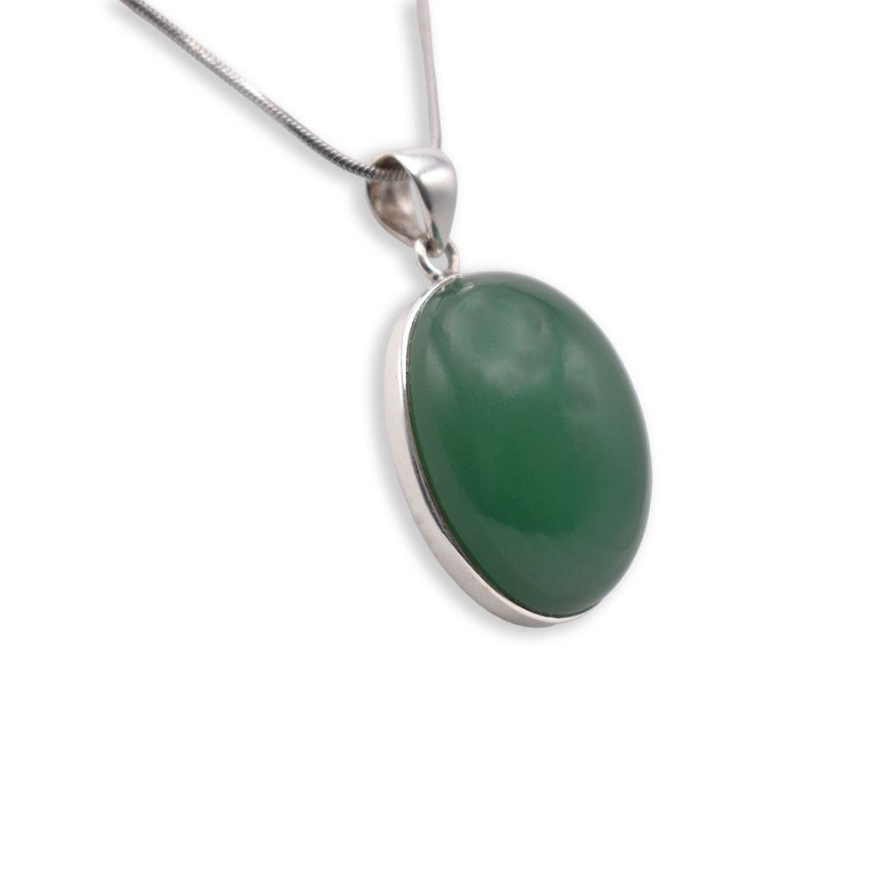 Green Aventurine Pendant with chain 