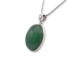 Silver Green Aventurine Pendant for women 