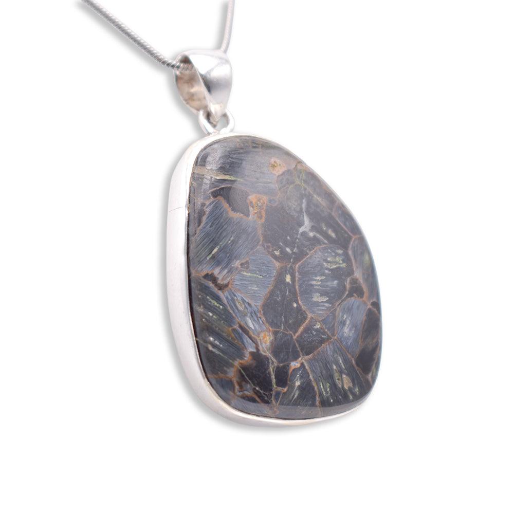 Silver Jasper Pendant