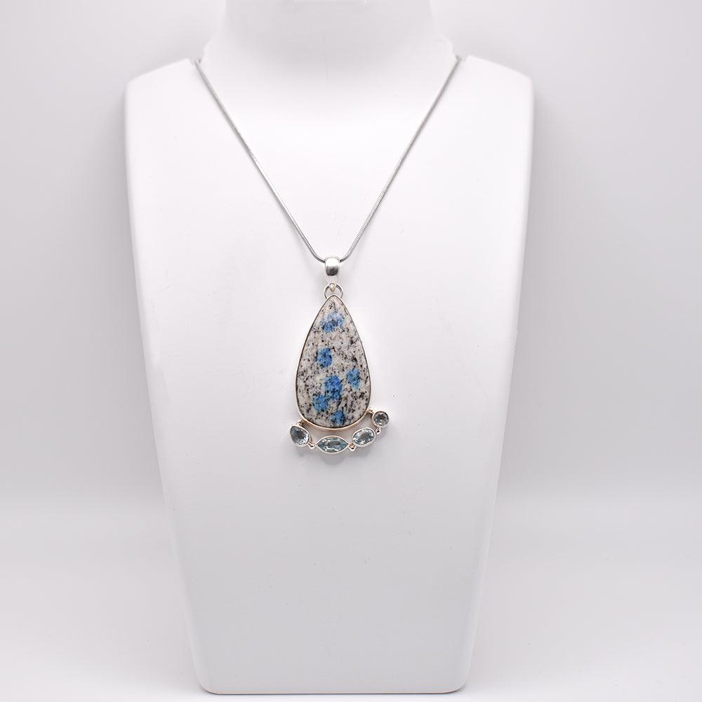 K2 Stone Pendant on jewelry display 