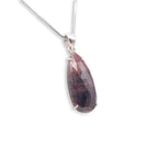 Silver pear shaped Ruby Pendant