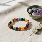 Engraved Seven Chakra Bracelet