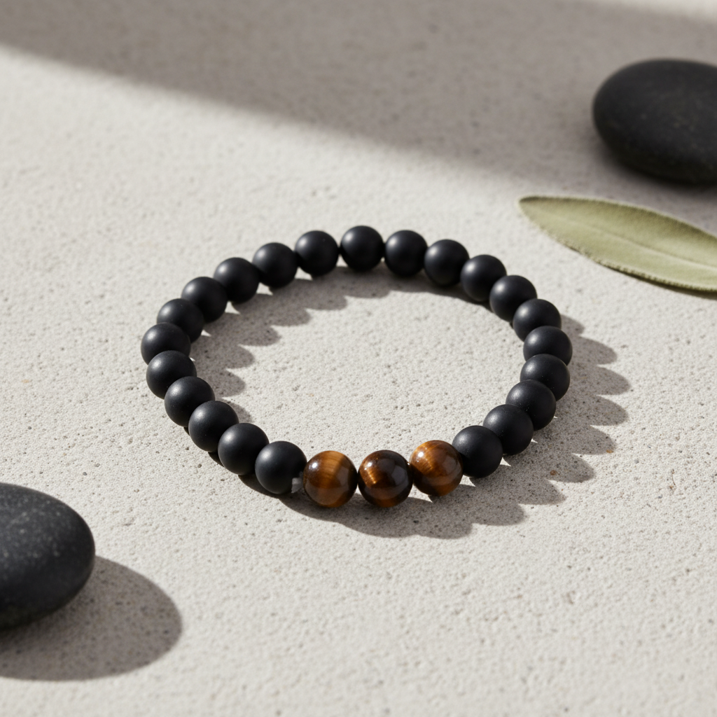 Black Onyx Bracelet (Matte Finished)