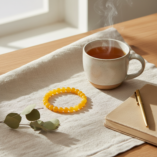 Yellow Jade (Dyed) Bracelet