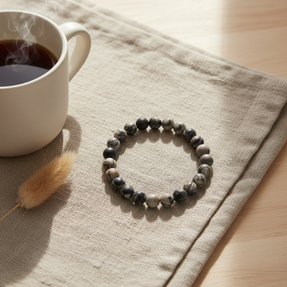 Black Picasso Jasper Bracelet