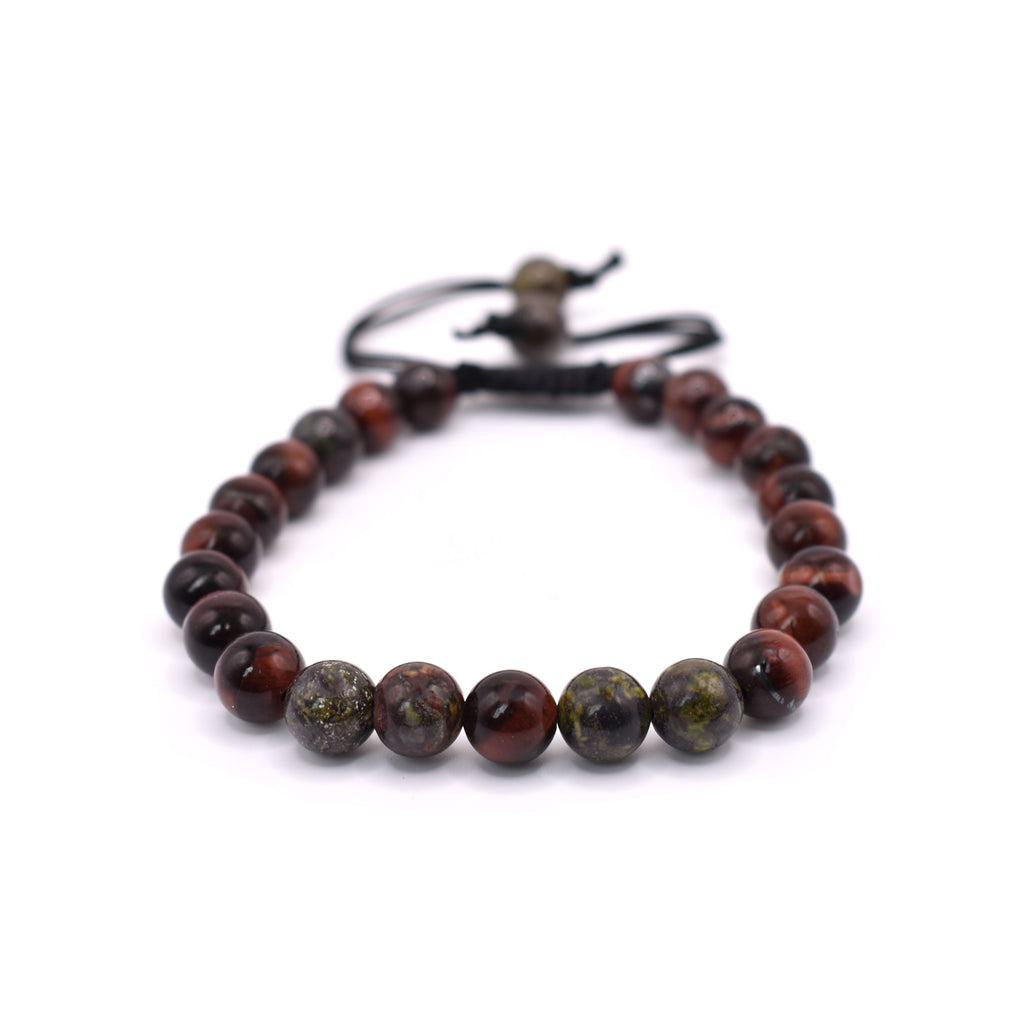 Red Tiger Eye Adjustable Bracelet