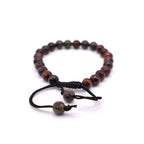 Red Tiger Eye Adjustable Bracelet