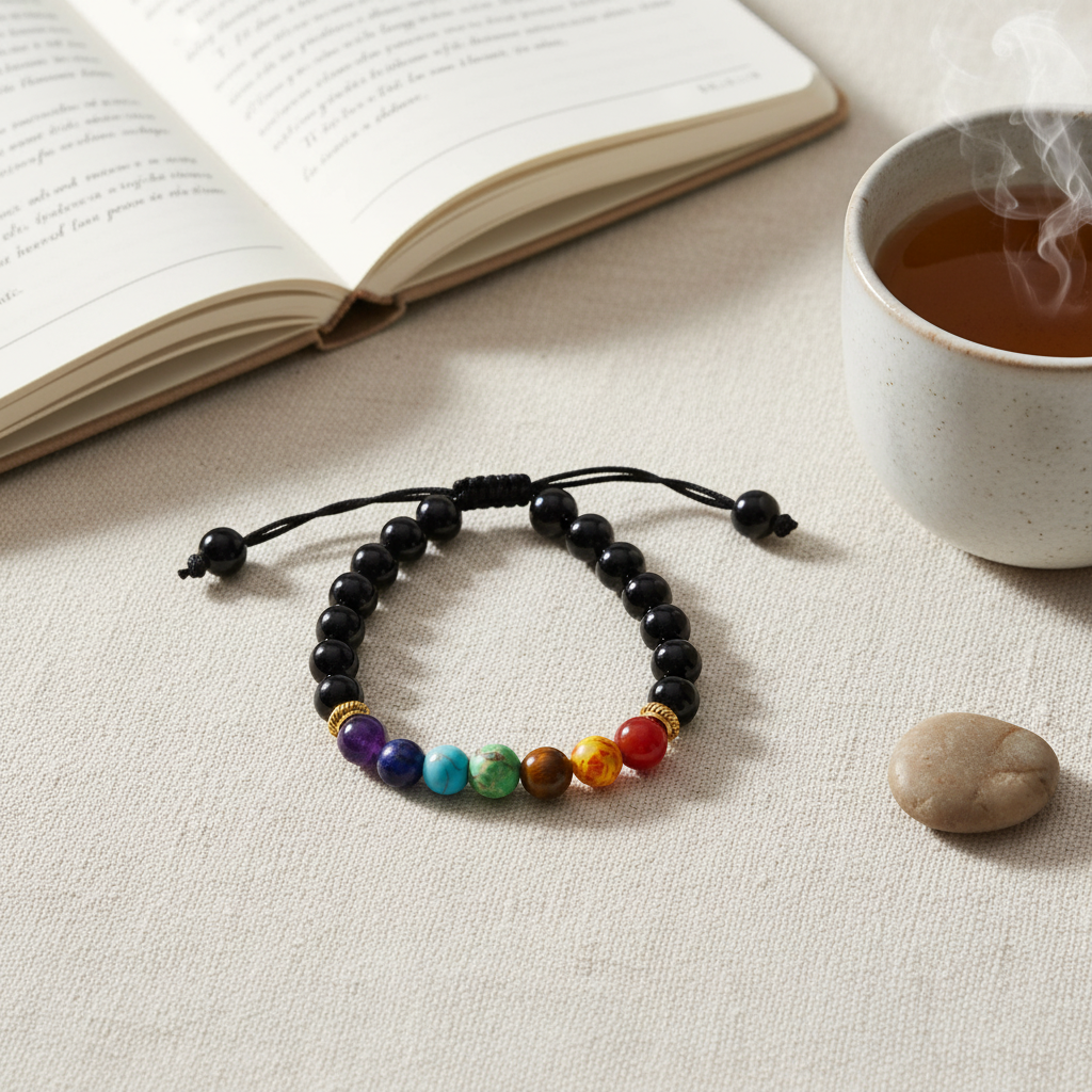 Black Onyx Adjustable Bracelet (Polished)