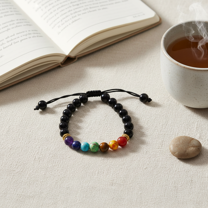 Black Onyx Adjustable Bracelet (Polished)