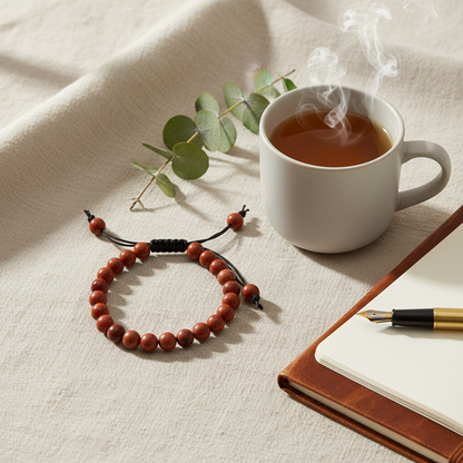 Red Jasper Adjustable Bracelet