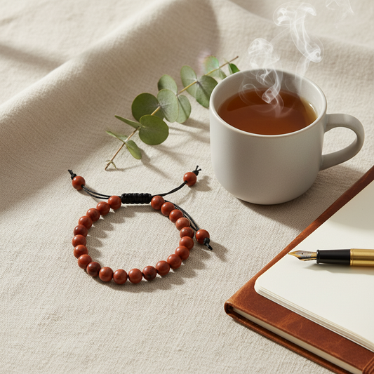 Red Jasper Adjustable Bracelet