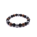 The Core Bracelet (Tiger eye, Hematite and Black Tourmaline)