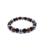 The Core Bracelet (Tiger eye, Hematite and Black Tourmaline)
