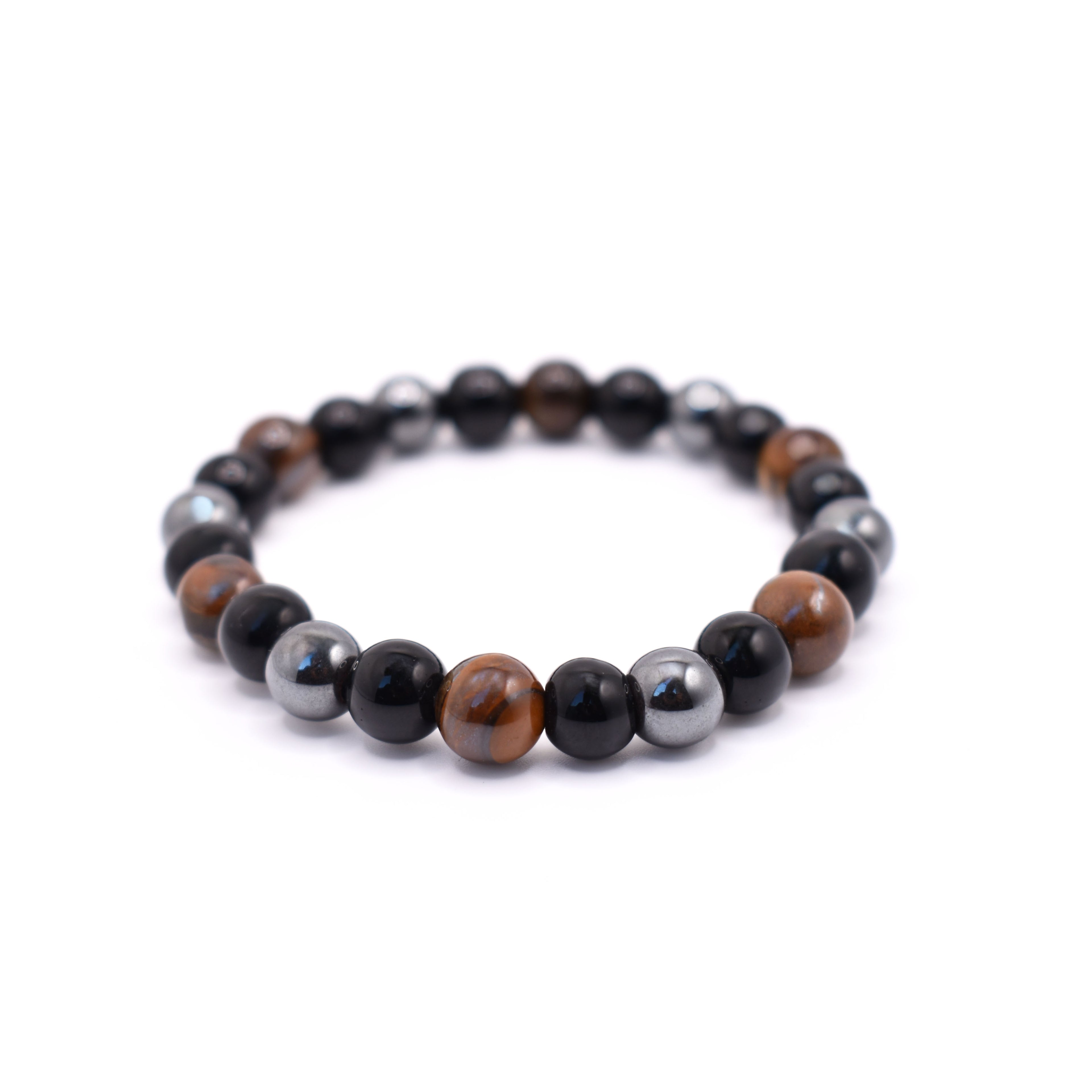 The Core Bracelet (Tiger eye, Hematite and Black Tourmaline)
