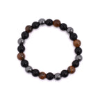 The Core Bracelet (Tiger eye, Hematite and Black Tourmaline)