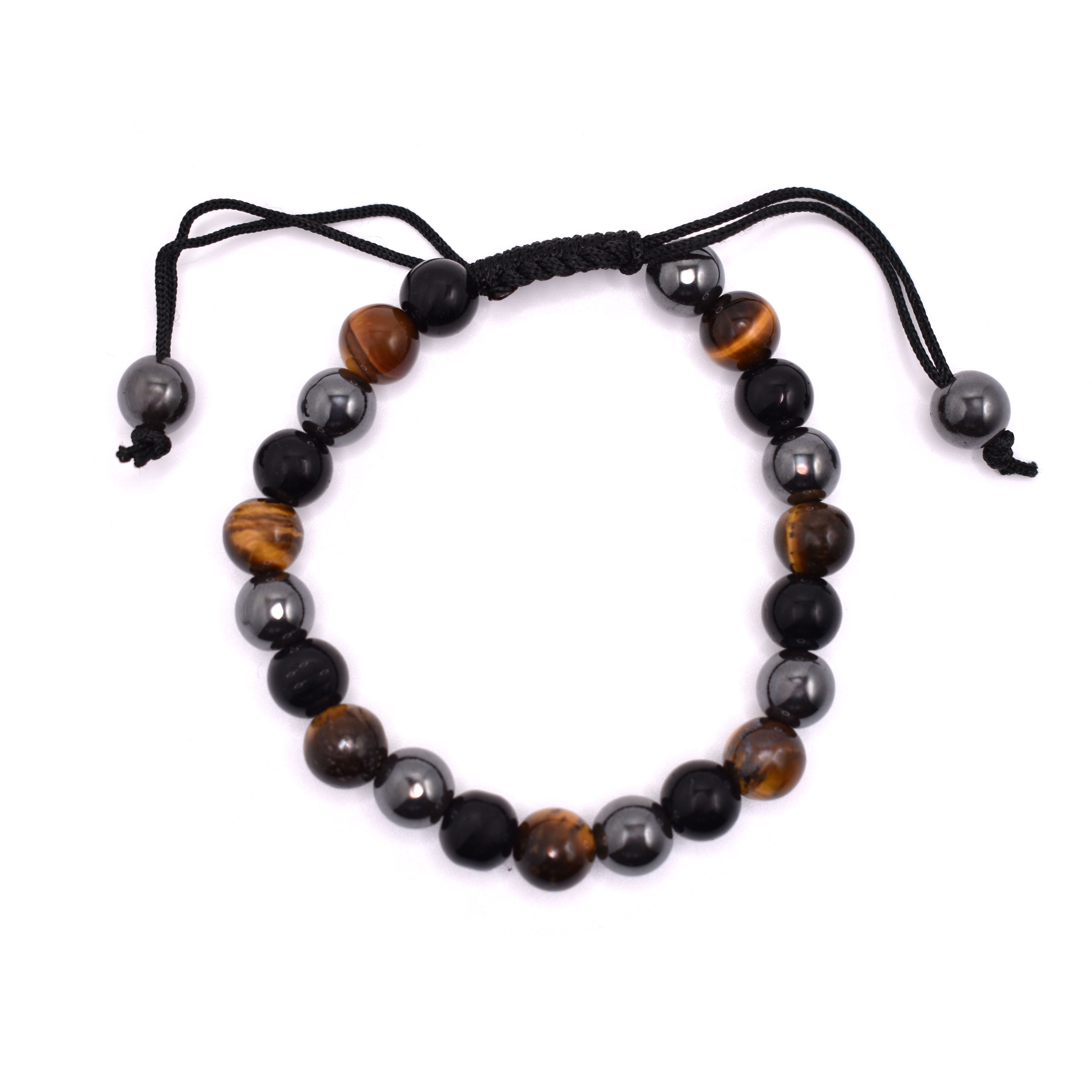 The Core Bracelet (Tiger eye, Hematite and Black Tourmaline)