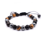 The Core Bracelet (Tiger eye, Hematite and Black Tourmaline)