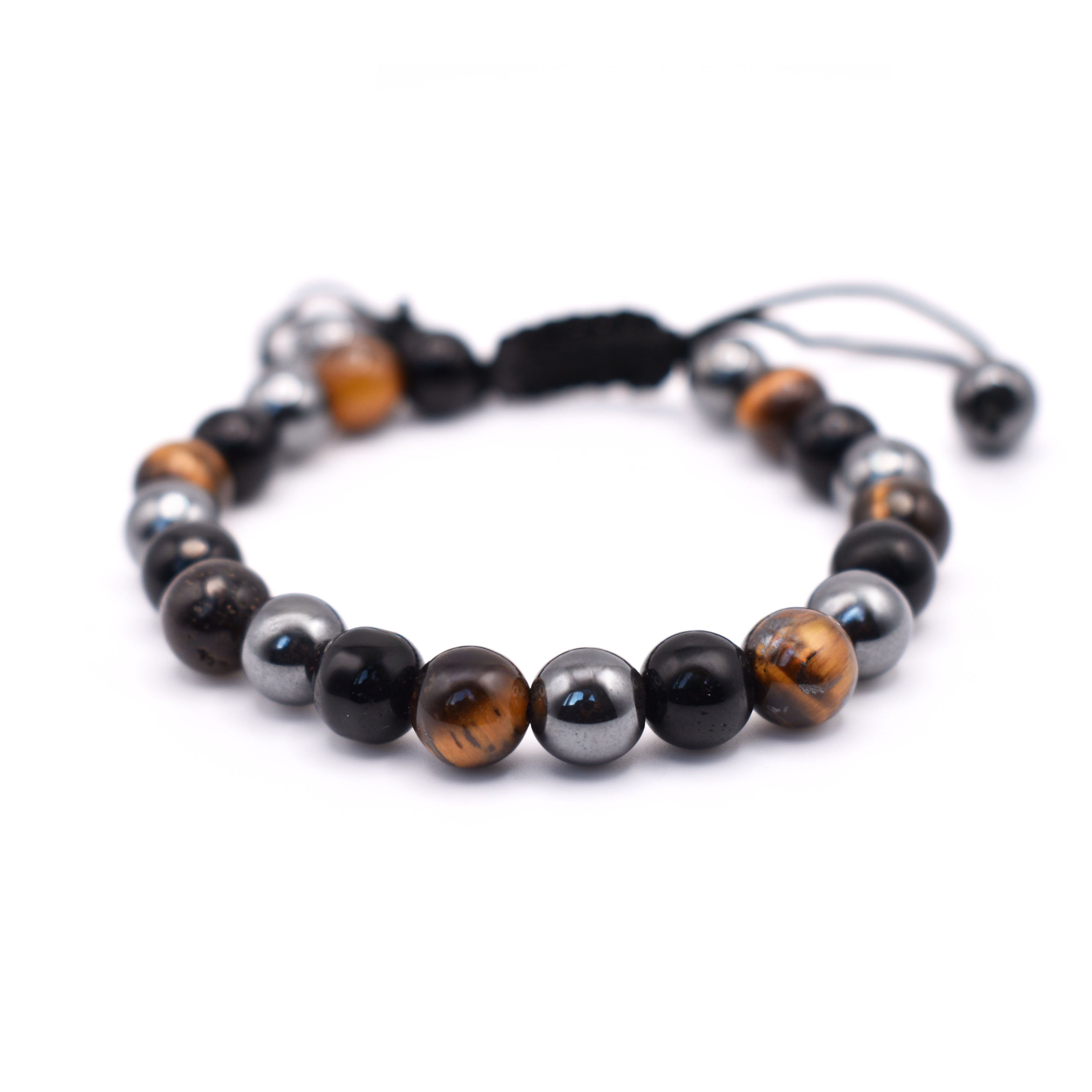 The Core Bracelet (Tiger eye, Hematite and Black Tourmaline)