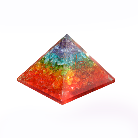 Seven Chakra Orgone Pyramid