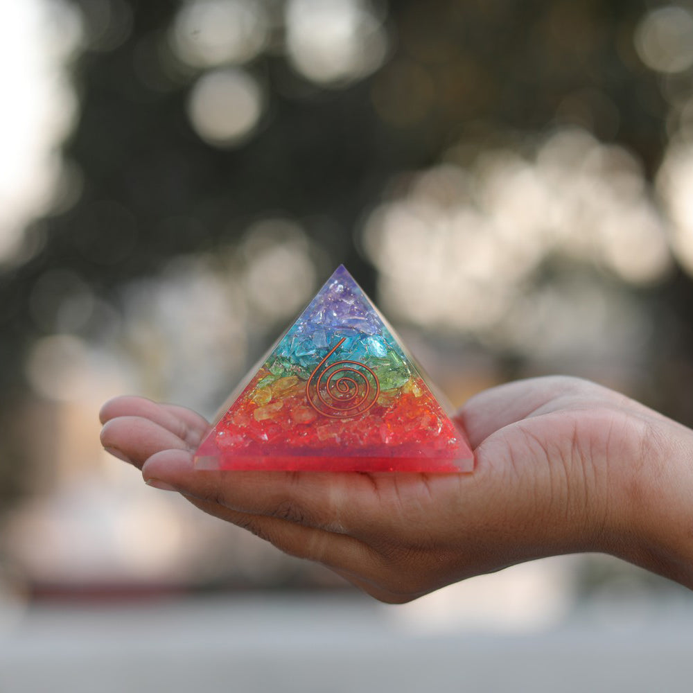 Seven Chakra Orgone Pyramid