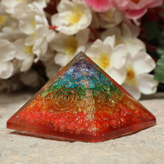 Seven Chakra Orgone Pyramid